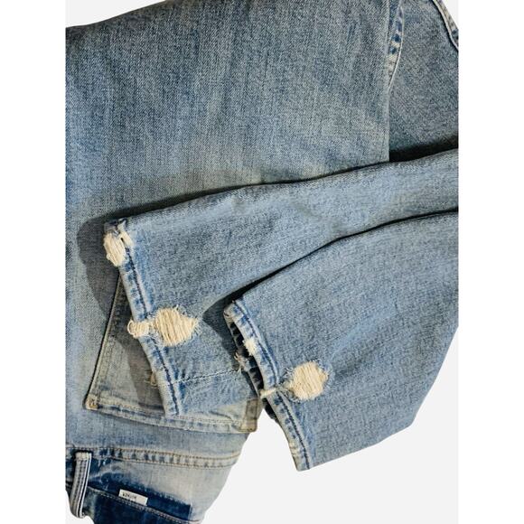 Mother Superior The Tomcat Distressed Straight Leg Jeans In The Confession 24 - Picture 10 of 14